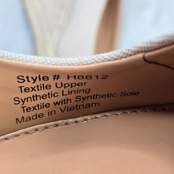 J. Crew Espadrille Wedge Pumps Tan Minimalist Platform Preppyt Slip On Shoes 9.5 - Picture 12 of 13